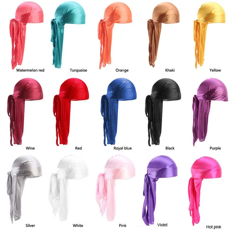 Long Tail Unisex Adult Satin D - Bandana Doo Rag avaliação e preço