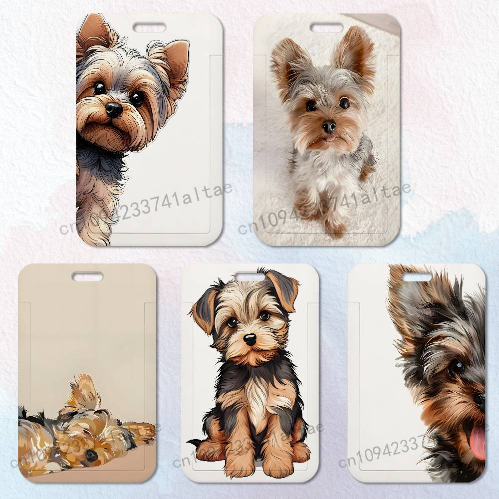 Yorkshire Terrier Dog Card Hol - Lanyard Badge Holder avaliação e preço