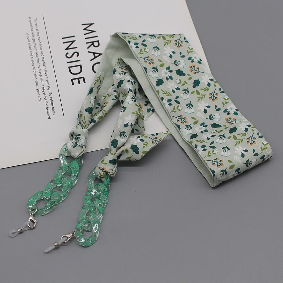 Bohemia Print Silk Scarf Glass - Silk Neck Scarf avaliação e preço