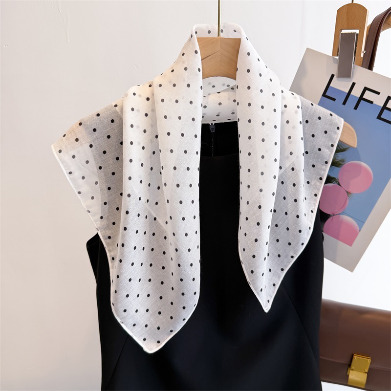 50cm Cotton Linen Square Scarf - Bandana Cotton avaliação e preço