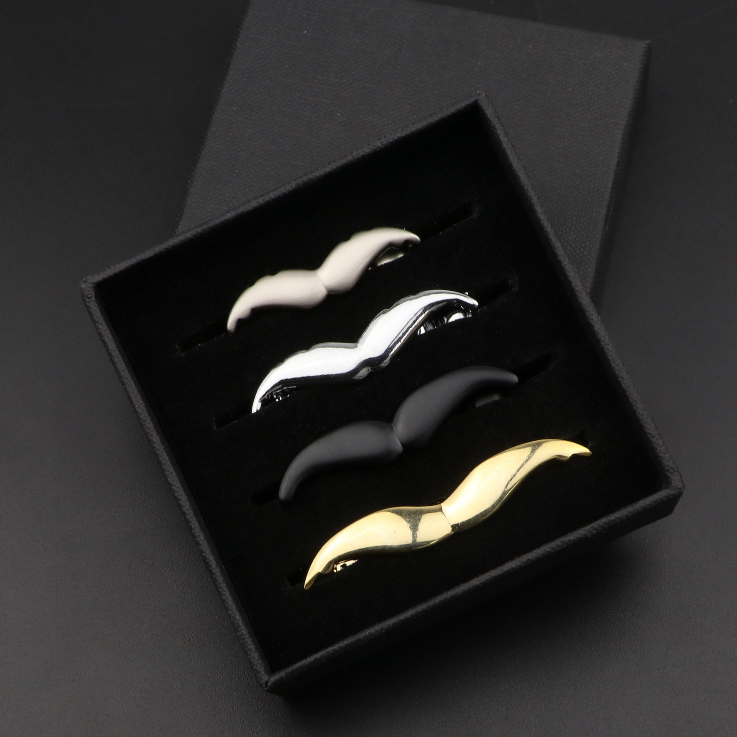 Fashion Metal Men Tie Clip Set - Tie Bar Set Gift avaliação e preço
