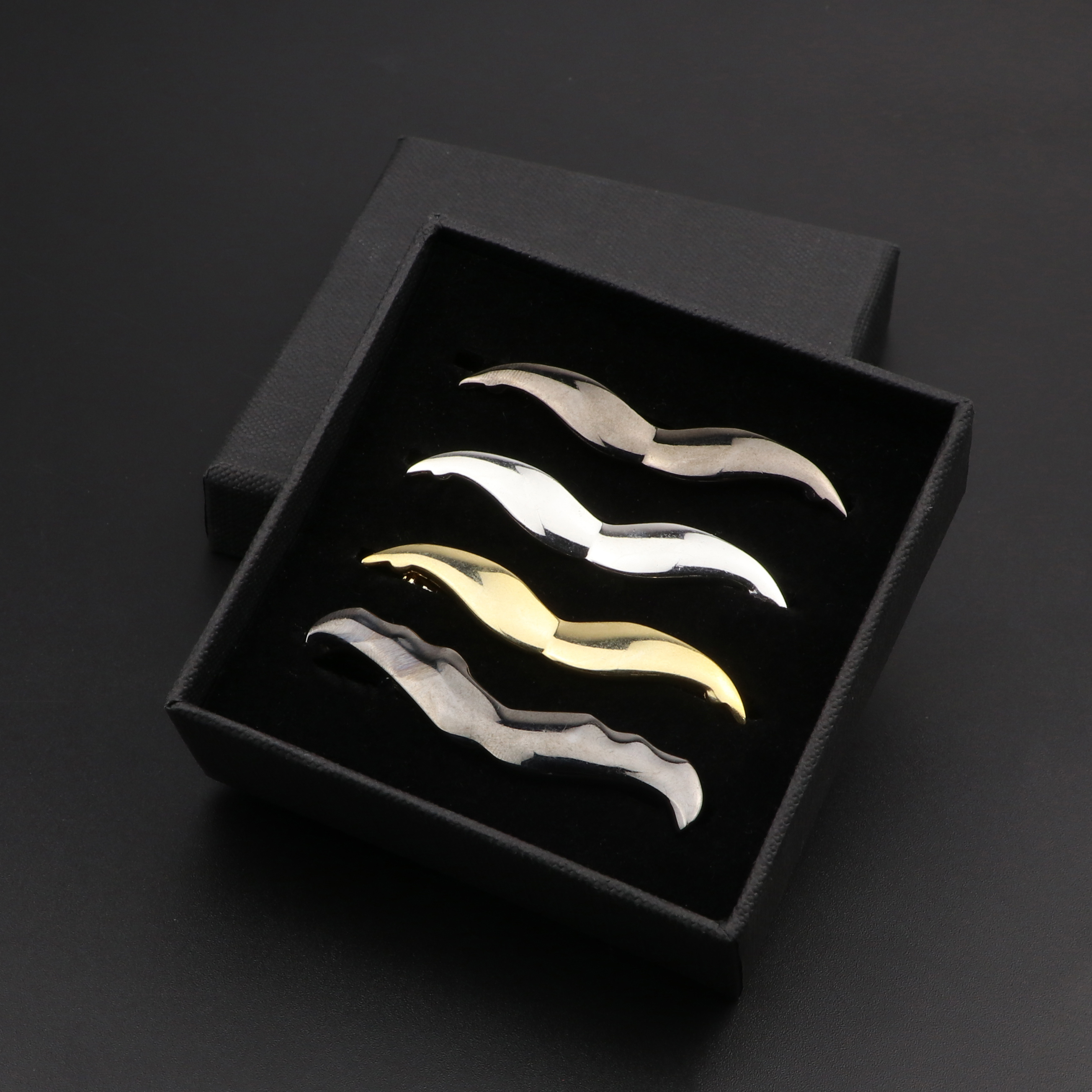 Fashion Metal Men Tie Clip Set - Tie Bar Set Gift avaliação e preço