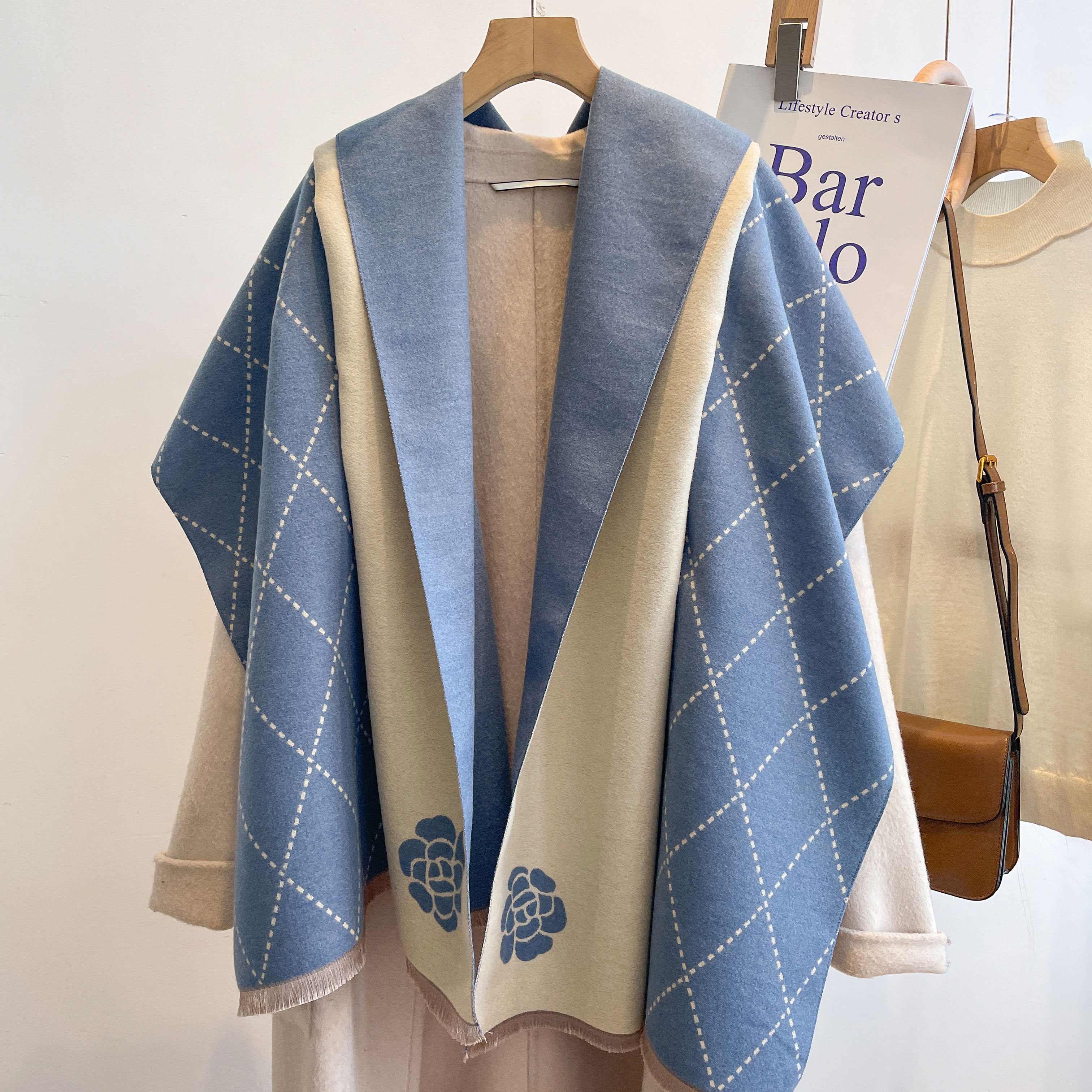 2023 Designer Cashmere Scarf W - Woven Scarf Blanket avaliação e preço