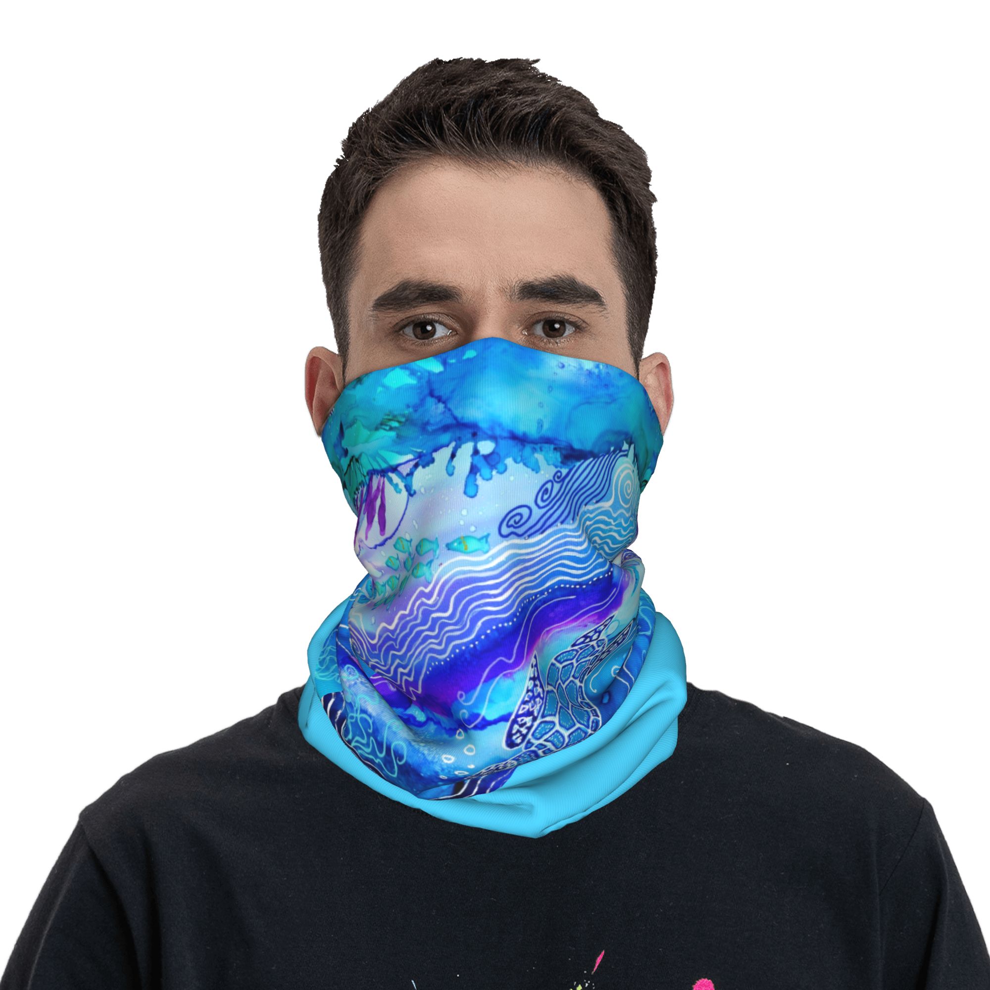 Custom Ocean Turtle Dive Winte - Neck Warmer Tube avaliação e preço