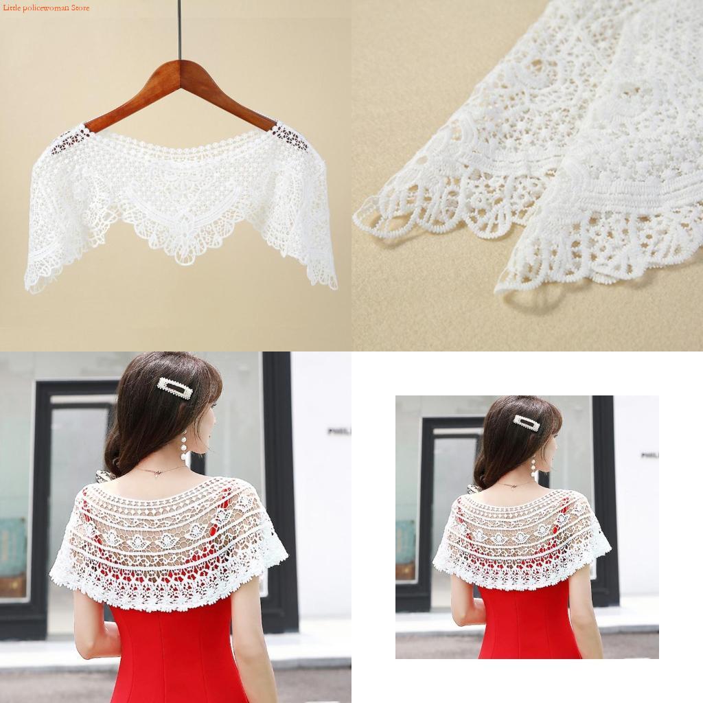 F92D Women Embroidery Floral L - Stole Wedding Shawl avaliação e preço