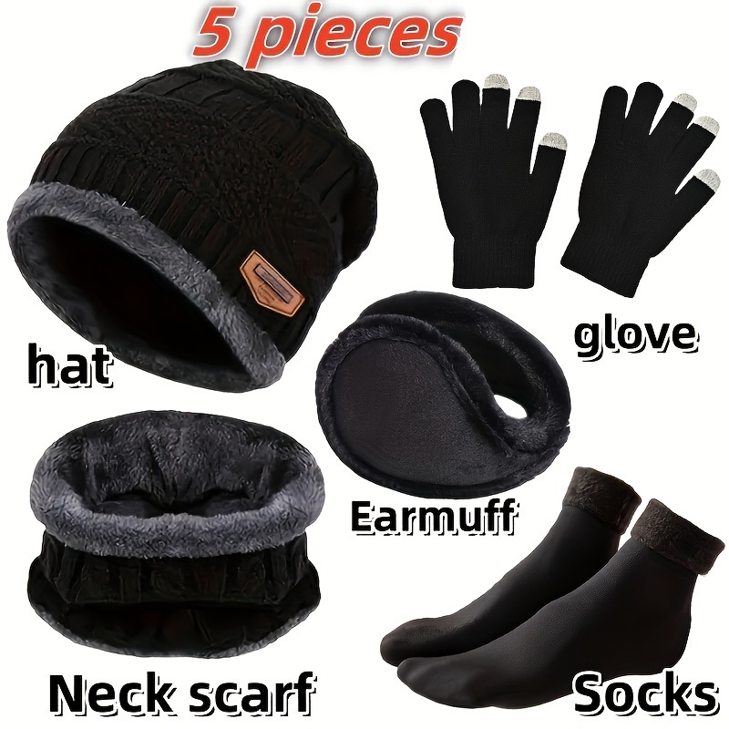 Men's winter hat, outdoor wint - Muffler Men Wool avaliação e preço
