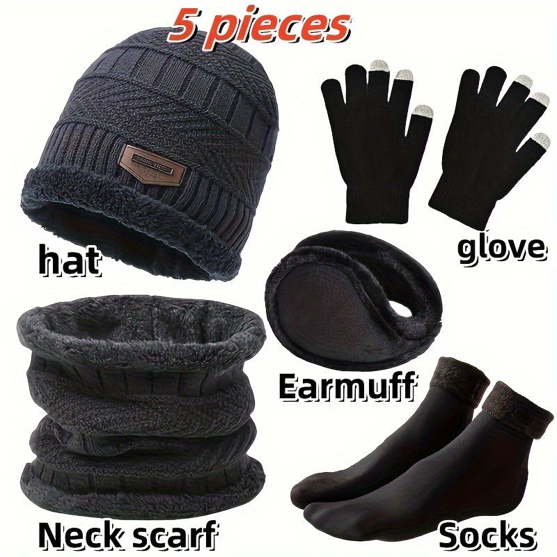 Men's winter hat, outdoor wint - Muffler Men Wool avaliação e preço