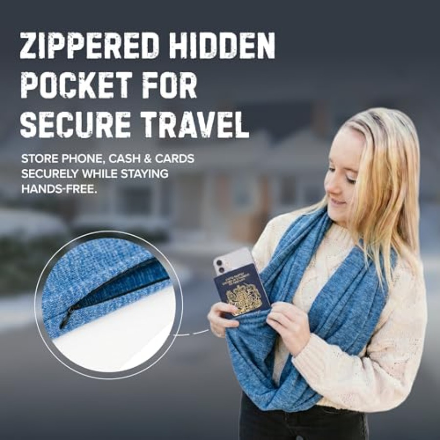 Infinity Travel Scarf Loop wit - Infinity Scarf Knit avaliação e preço