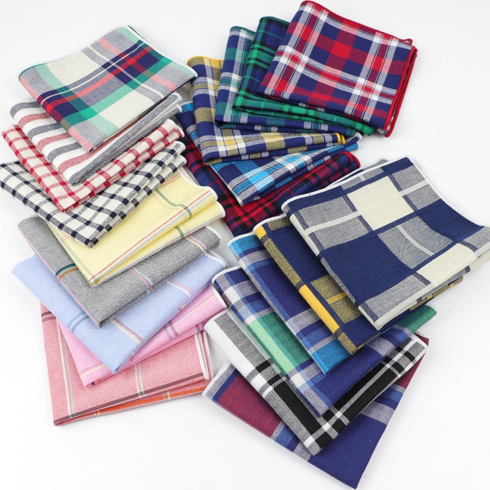 Men Cotton Handkerchiefs Woven - Handkerchief Cotton Men avaliação e preço