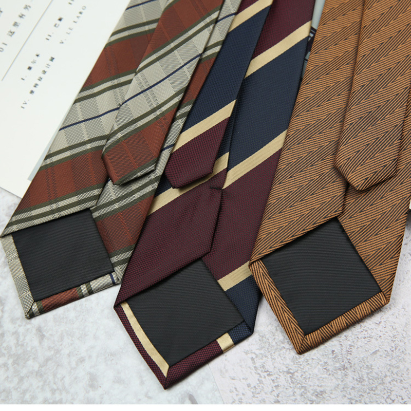New Trendy Striped Neckties Fo - Skinny Tie Men avaliação e preço