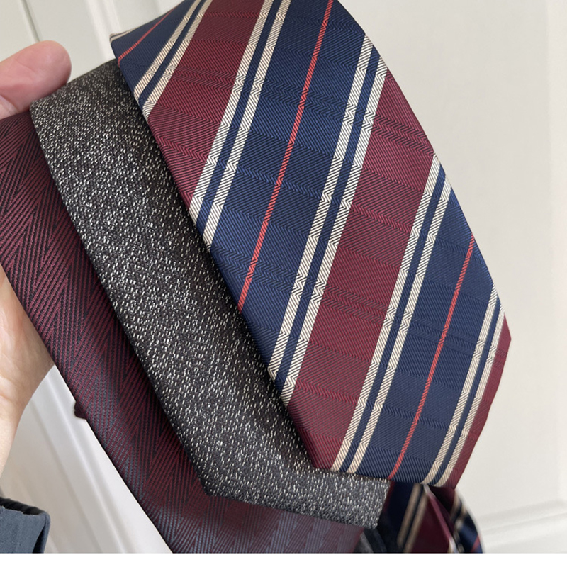 New Trendy Striped Neckties Fo - Skinny Tie Men avaliação e preço