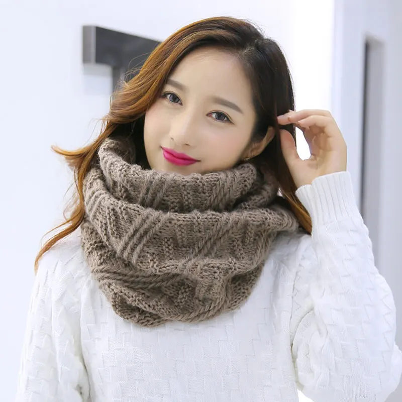 Unisex Winter Soft Chunky Knit - Infinity Scarf Knit avaliação e preço