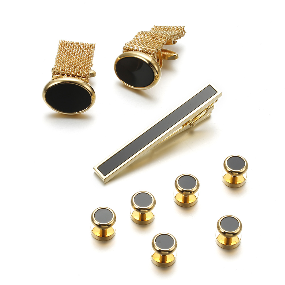 VAGULA New 9PCS Cuff links Tie - Tie Bar Set Gift avaliação e preço