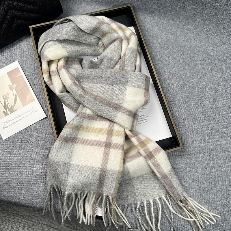 High Quality 100% Wool Scarf W - Muffler Men Wool avaliação e preço