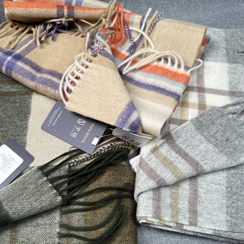 High Quality 100% Wool Scarf W - Muffler Men Wool avaliação e preço