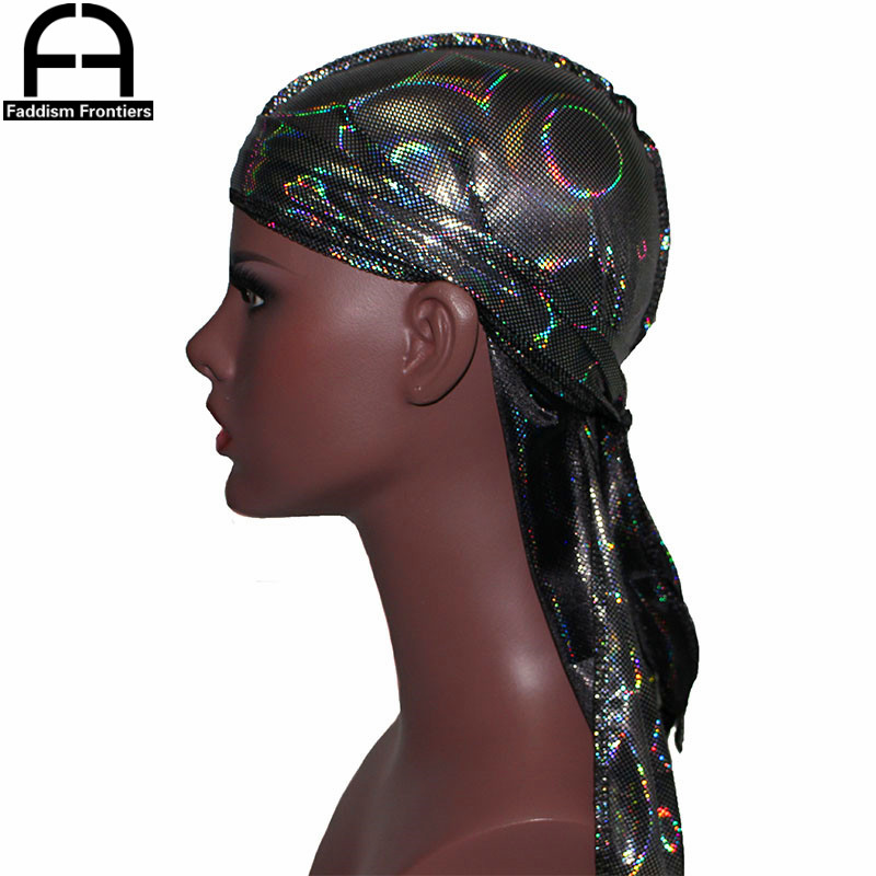 New Men's Colorful Sparkly Sil - Bandana Doo Rag avaliação e preço
