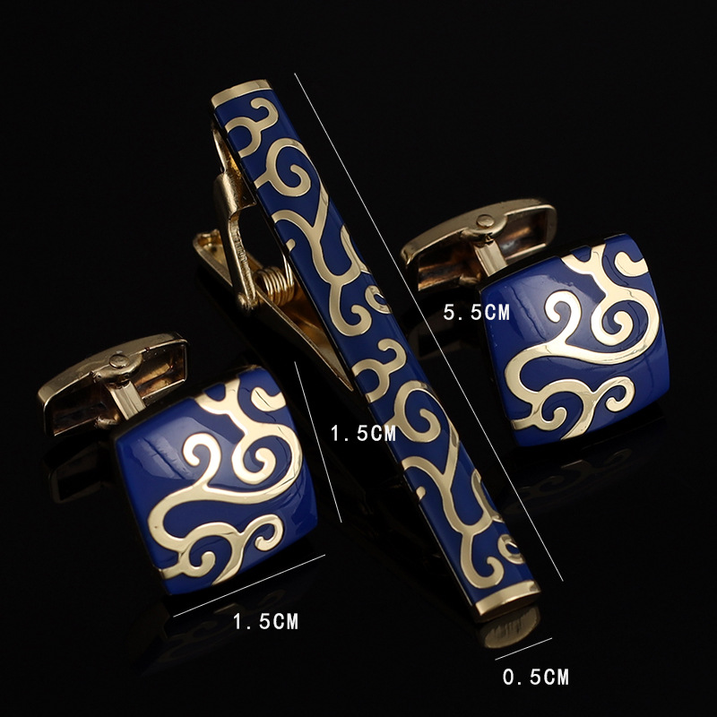 Mens Ties Clip Cufflinks Set S - Tie Bar Set Gift avaliação e preço