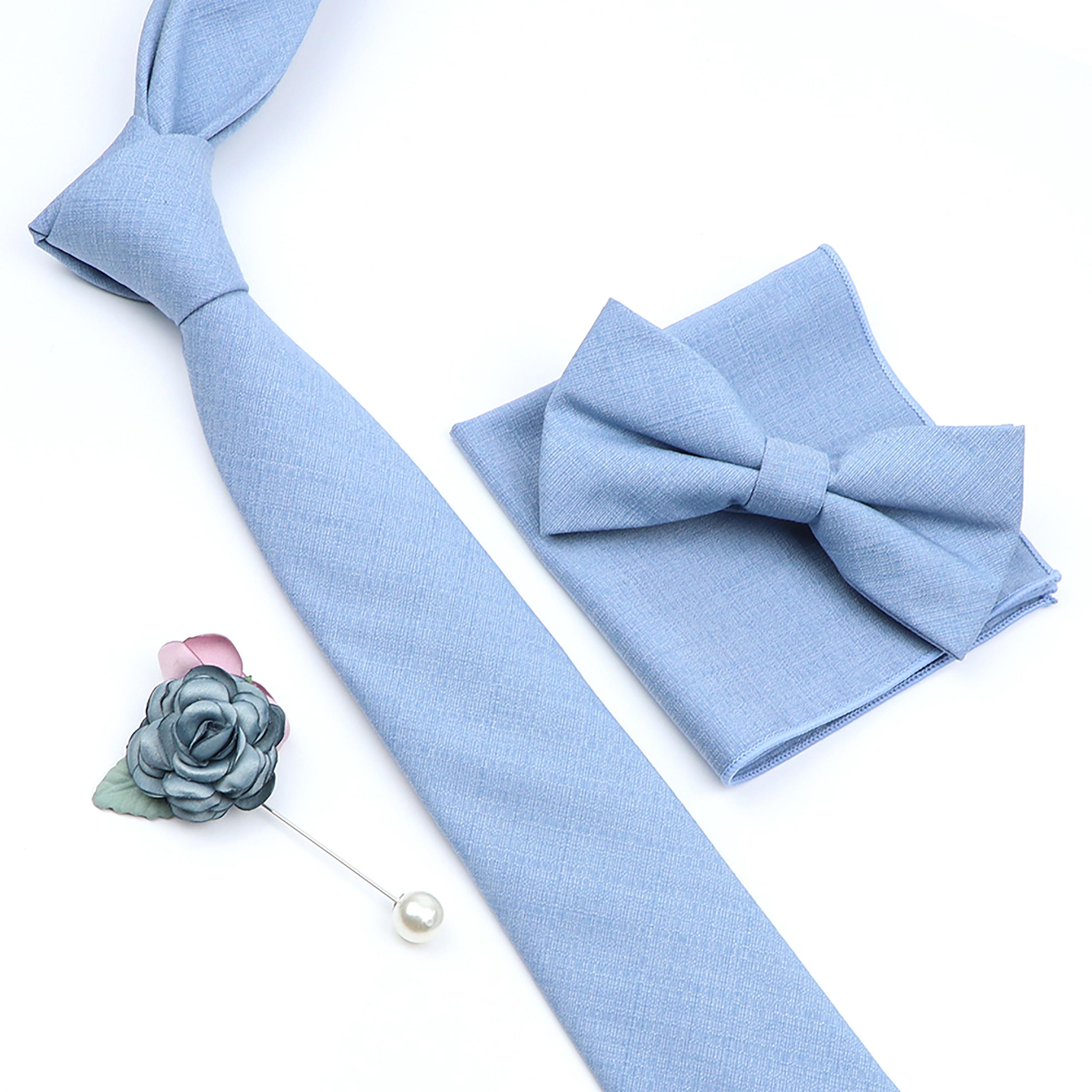 Beautiful Solid Color Tie Broo - Skinny Tie Men avaliação e preço