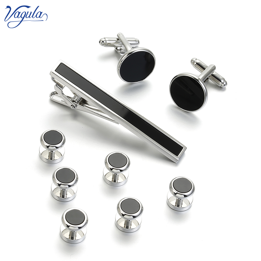 VAGULA 9 PCS Tie bar Cuff link - Tie Bar Set Gift avaliação e preço