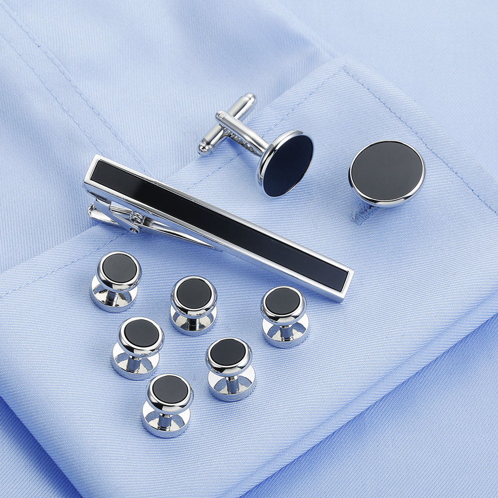VAGULA 9 PCS Tie bar Cuff link - Tie Bar Set Gift avaliação e preço