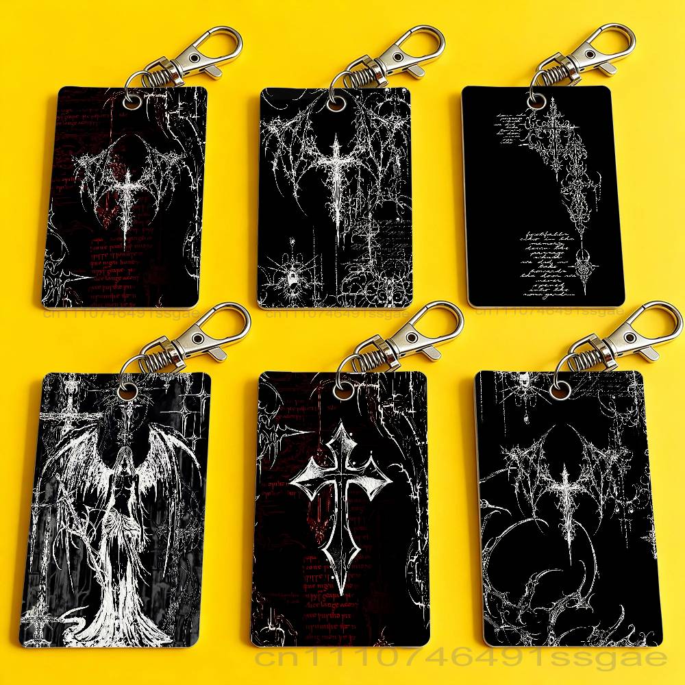 Gothic Cyber Sigil Cross Card  - Lanyard Badge Holder avaliação e preço