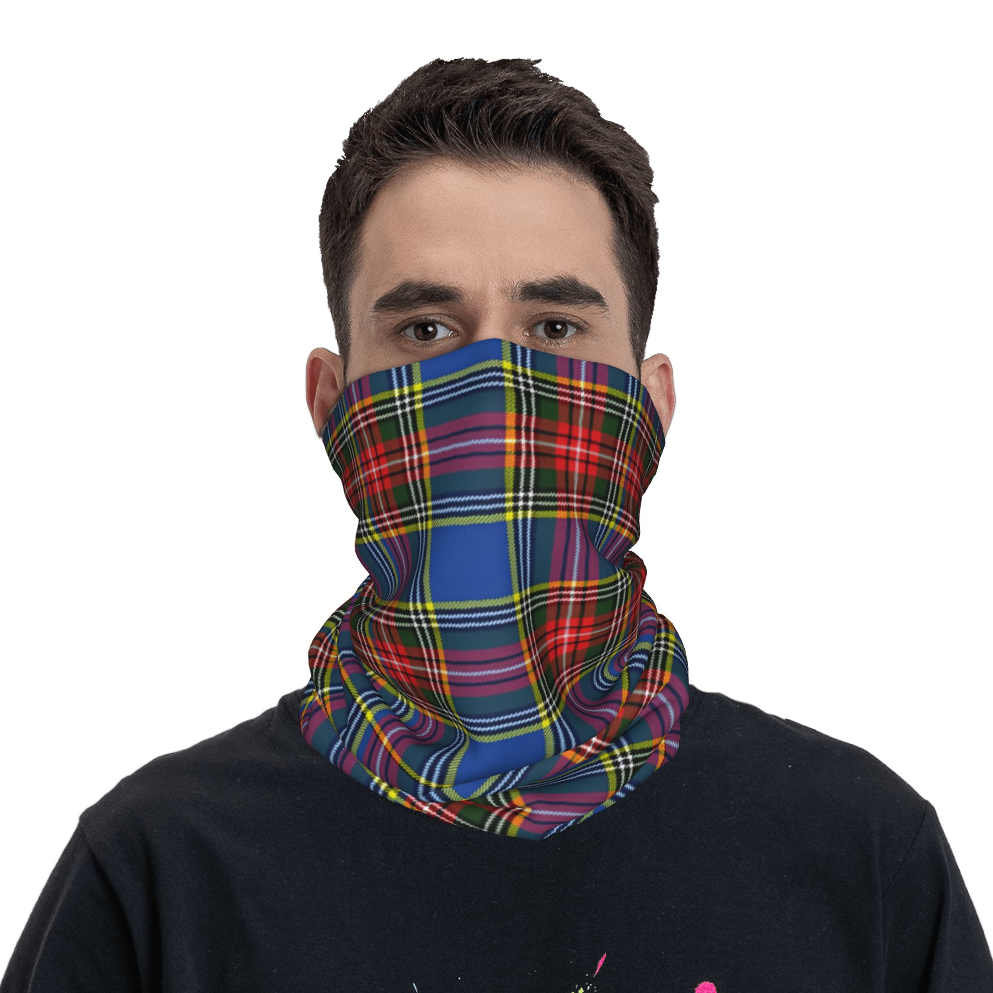 Custom Royal Tartan Plaid Wint - Neck Warmer Tube avaliação e preço