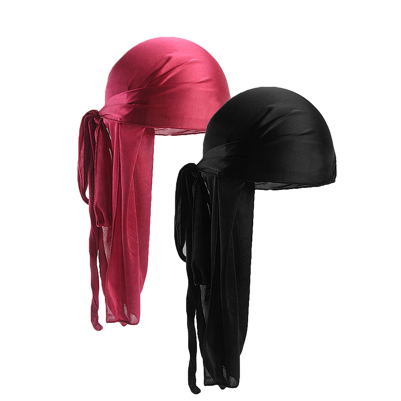 2 pcs Silky Satin Durags for M - Bandana Doo Rag avaliação e preço