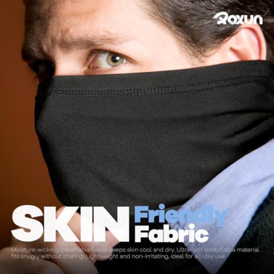 ROXUN 4 Pack Neck Gaiter, Cool - Face Scarf Mask avaliação e preço