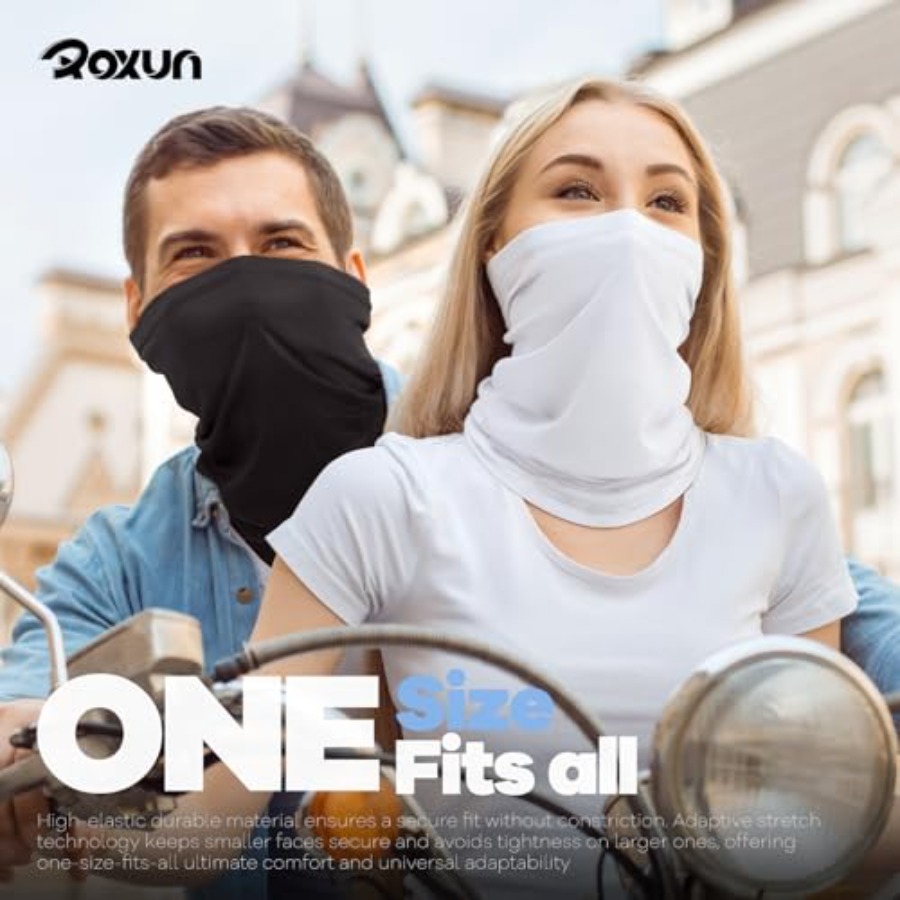 ROXUN 4 Pack Neck Gaiter, Cool - Face Scarf Mask avaliação e preço