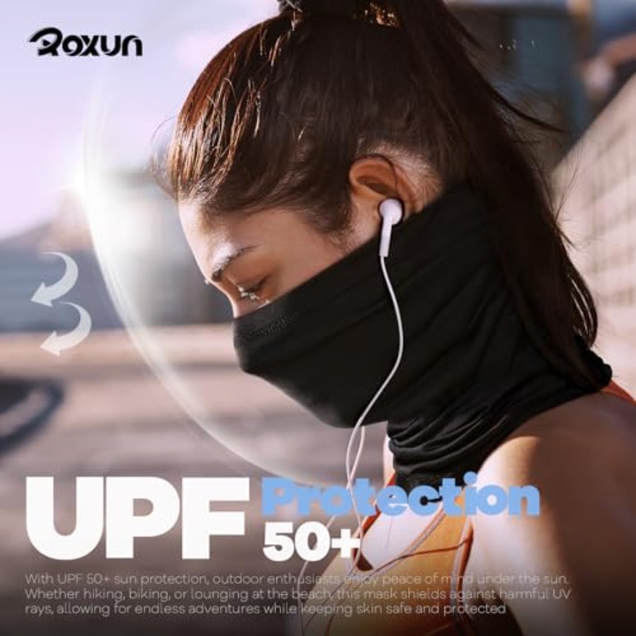 ROXUN 4 Pack Neck Gaiter, Cool - Face Scarf Mask avaliação e preço