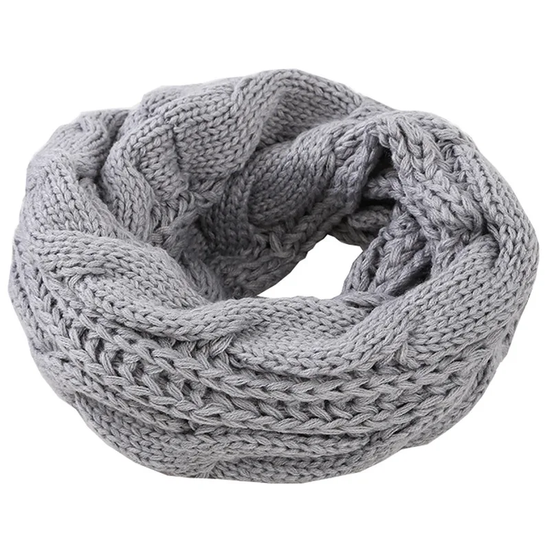 Men Women Boys Girls Thick Rib - Infinity Scarf Knit avaliação e preço