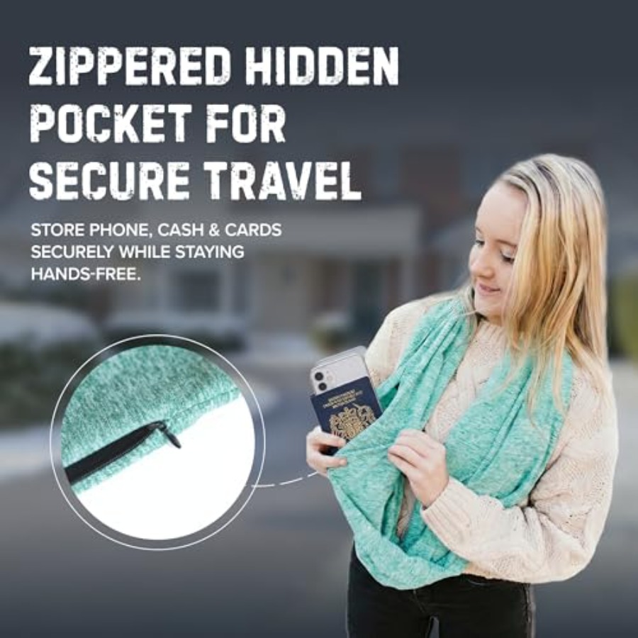 Infinity Travel Scarf Loop wit - Infinity Scarf Knit avaliação e preço
