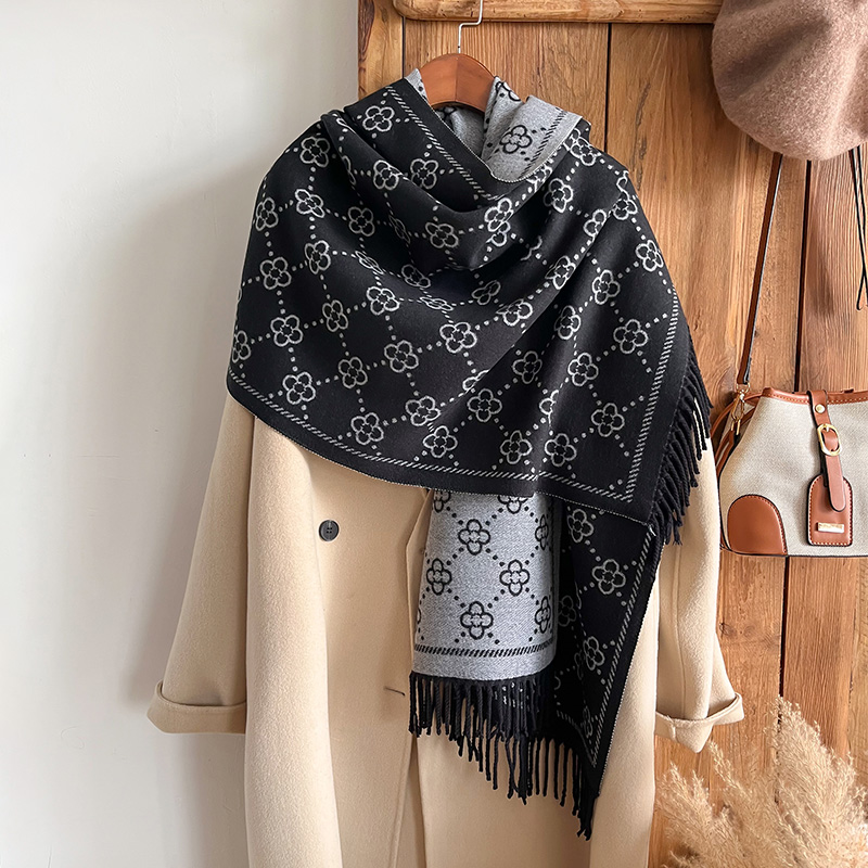 Brands Jacquard Design Winter  - Woven Scarf Blanket avaliação e preço