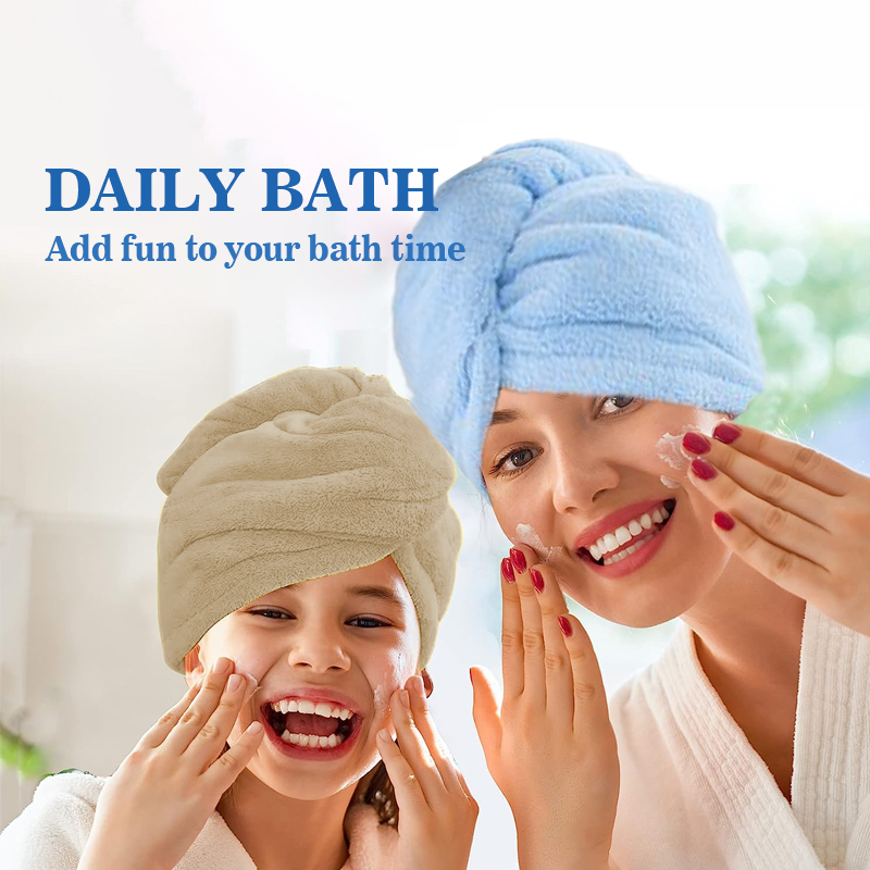 Microfiber Hair Towel Wrap for - Head Wrap Turban avaliação e preço