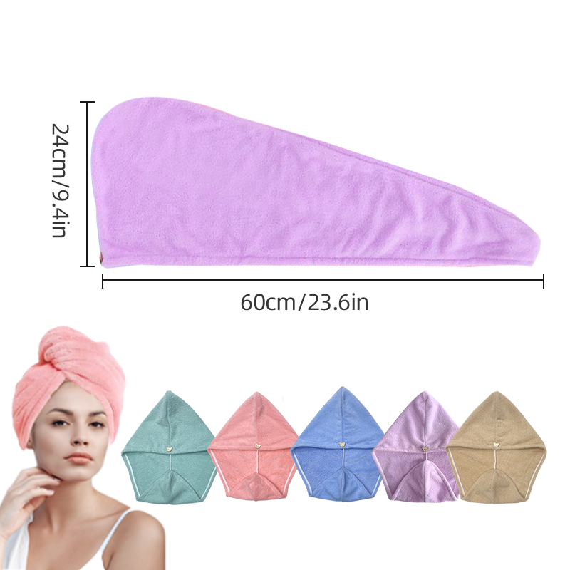 Microfiber Hair Towel Wrap for - Head Wrap Turban avaliação e preço