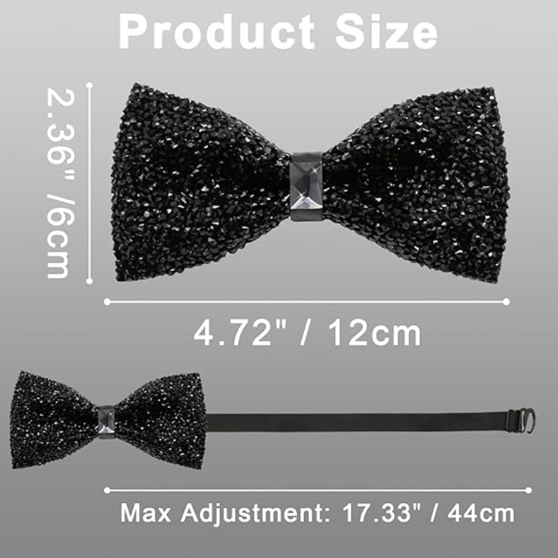 Fashion Rhinestone Bow Ties fo - Bow Tie Pre Tied avaliação e preço
