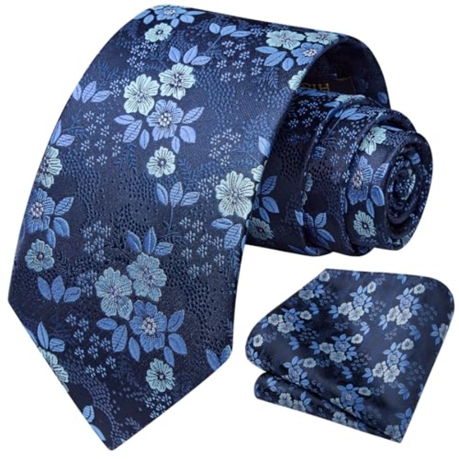 Extra Long Ties for Men Classi - Pocket Square Set avaliação e preço