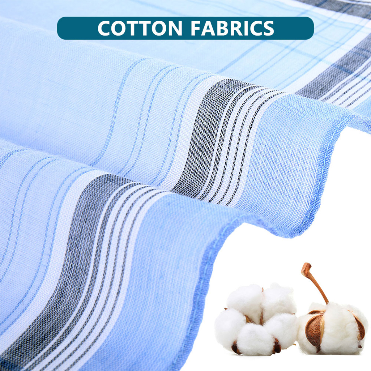 12Pcs Pure Cotton Men's Handke - Handkerchief Cotton Men avaliação e preço
