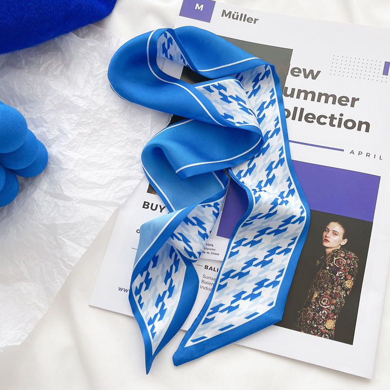 Klein blue silk scarf new chec - Silk Tie Striped avaliação e preço