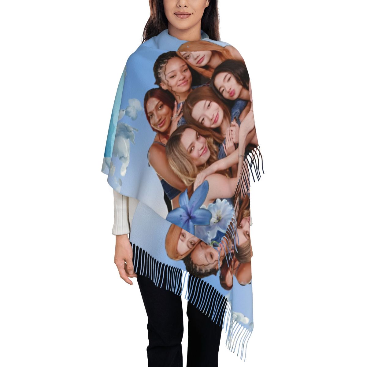 Katseye Kpop Scarf for Women W - Pashmina Wrap Large avaliação e preço
