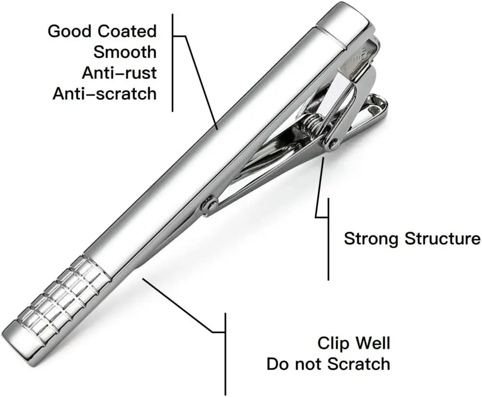 Tie Clips for Men, Classic Sty - Tie Bar Set Gift avaliação e preço