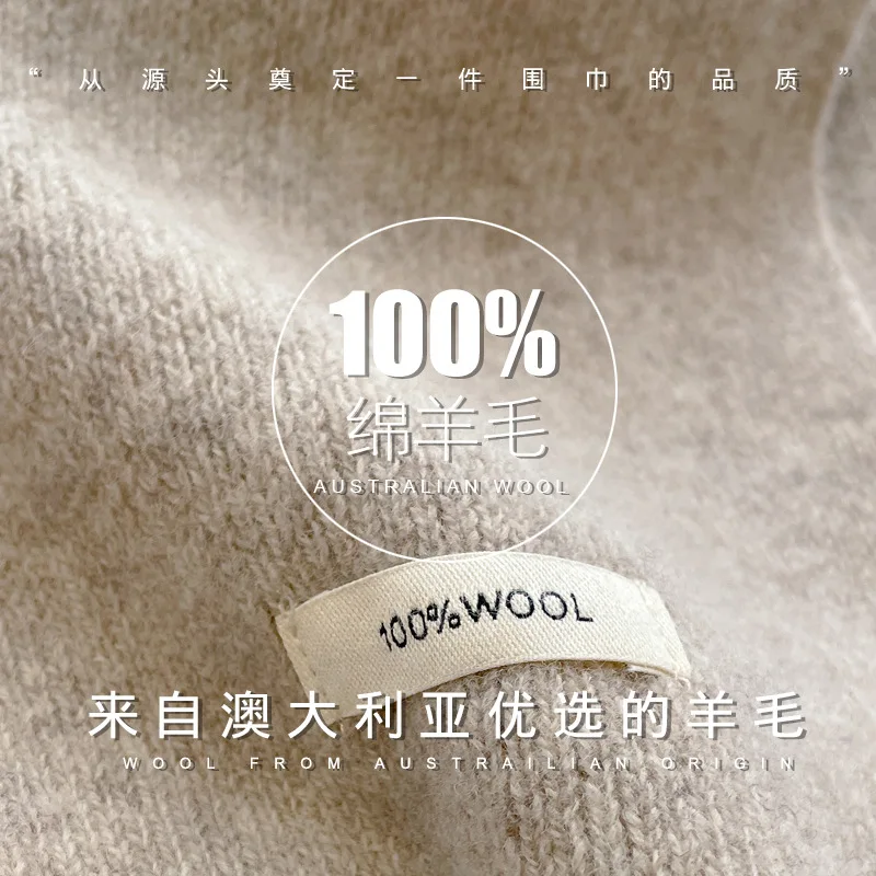 High Quality 100% Wool Scarf M - Muffler Men Wool avaliação e preço