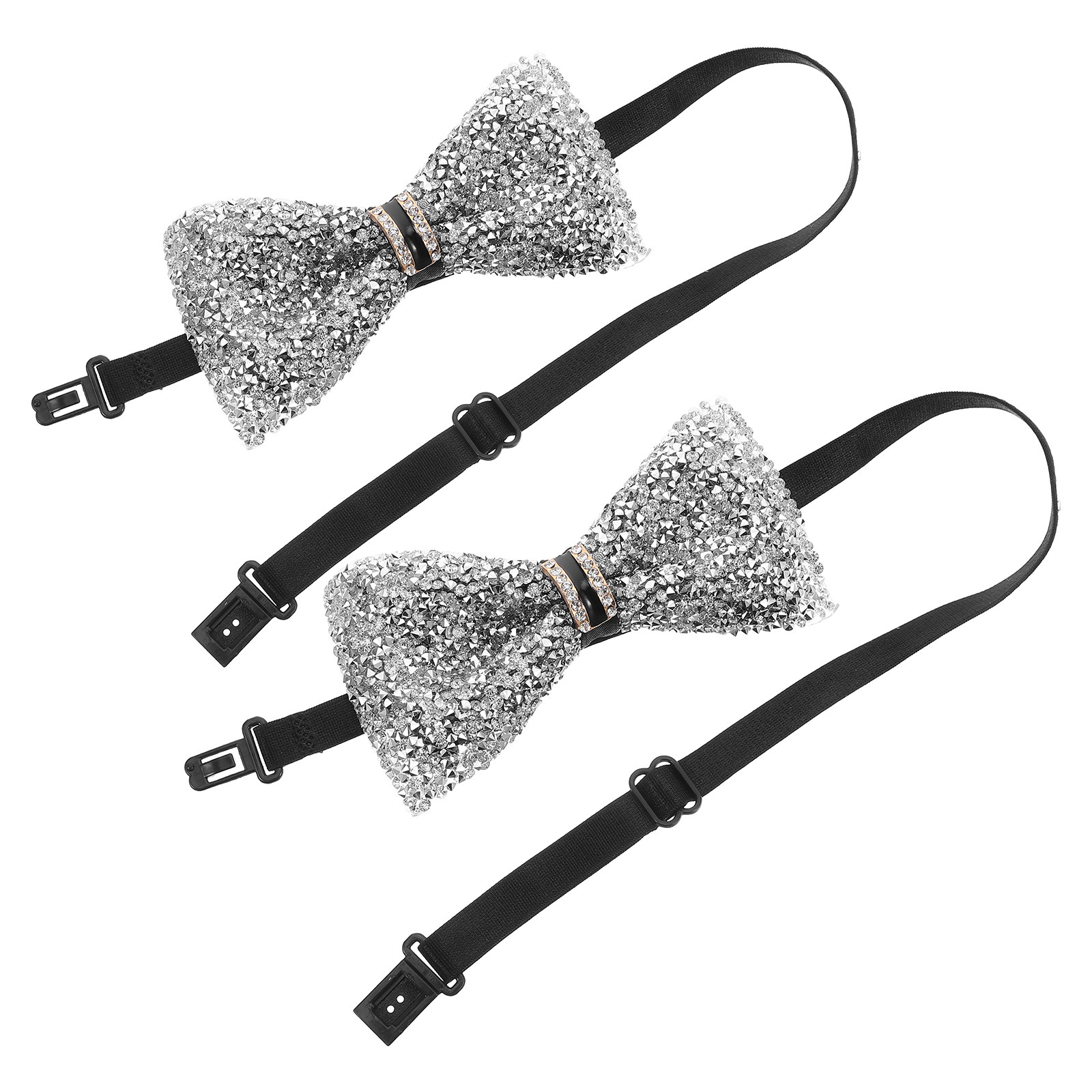 2Pcs Children Bow Tie Crystal  - Bow Tie Pre Tied avaliação e preço