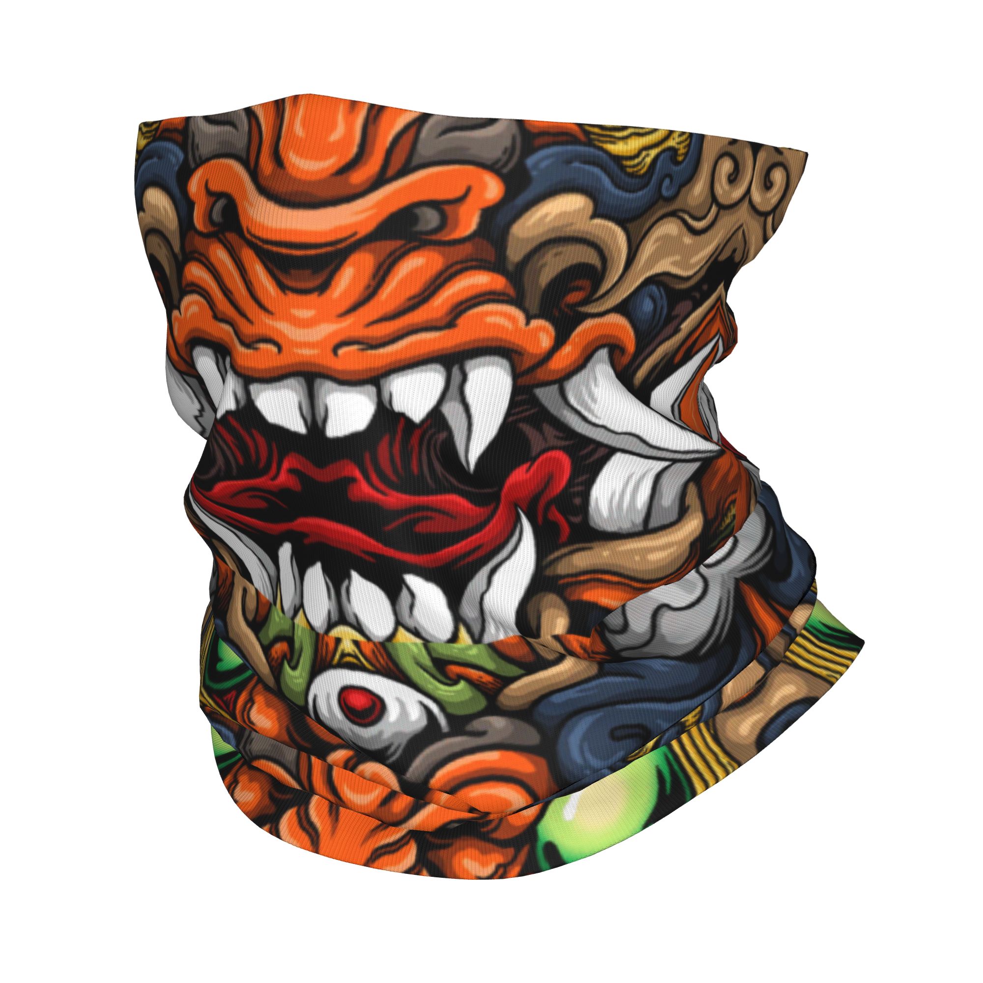 Custom Samurai Demon Oni Winte - Neck Warmer Tube avaliação e preço