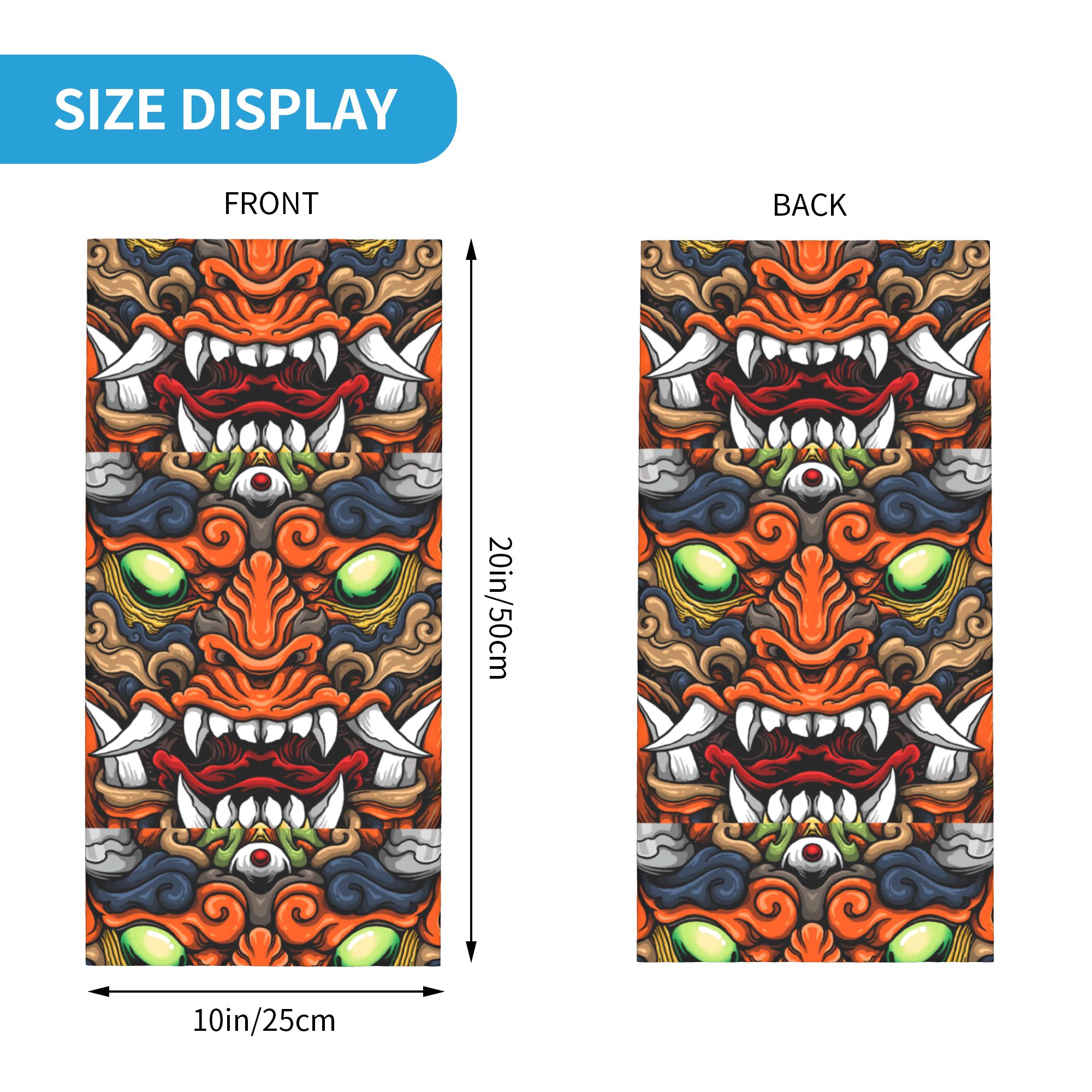 Custom Samurai Demon Oni Winte - Neck Warmer Tube avaliação e preço