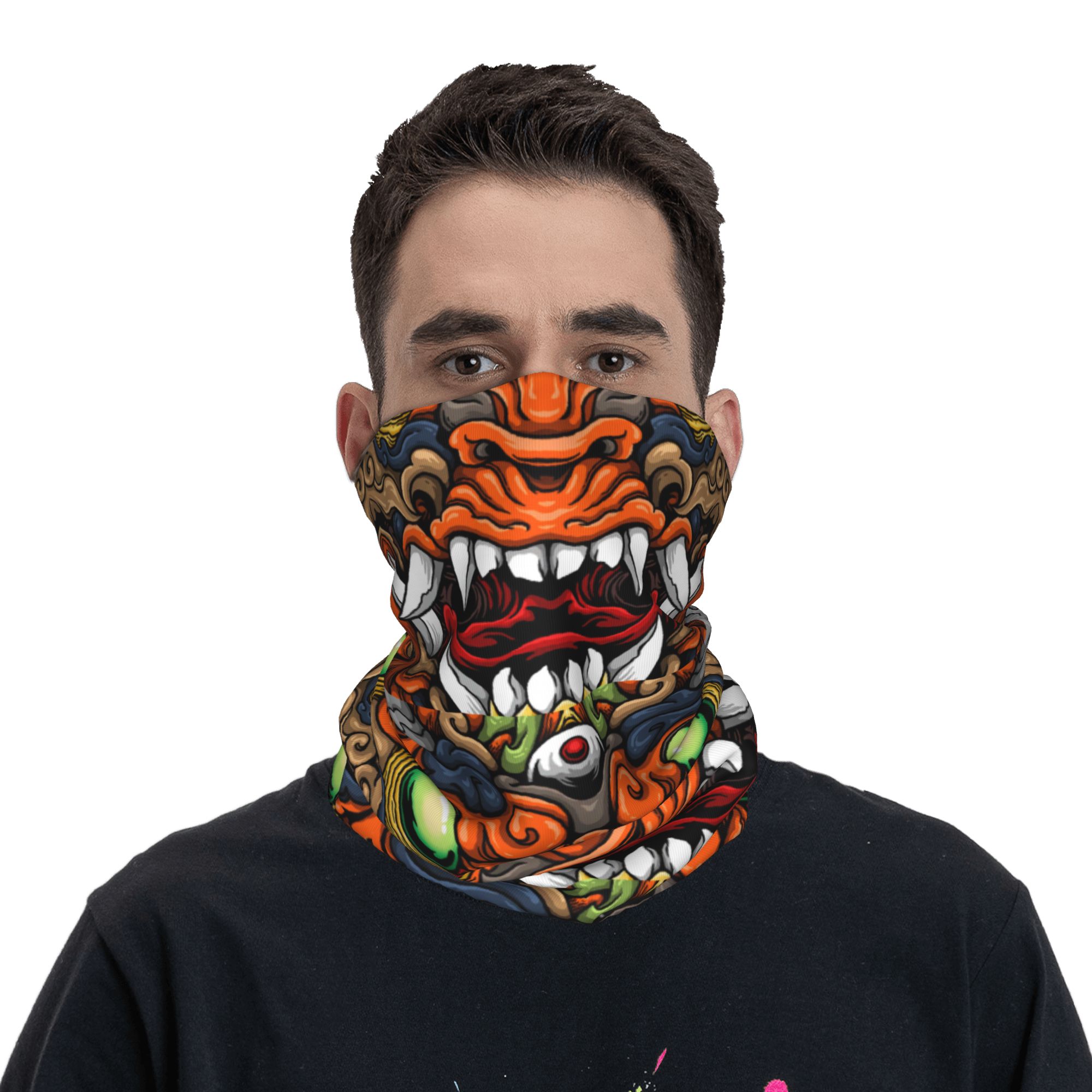 Custom Samurai Demon Oni Winte - Neck Warmer Tube avaliação e preço