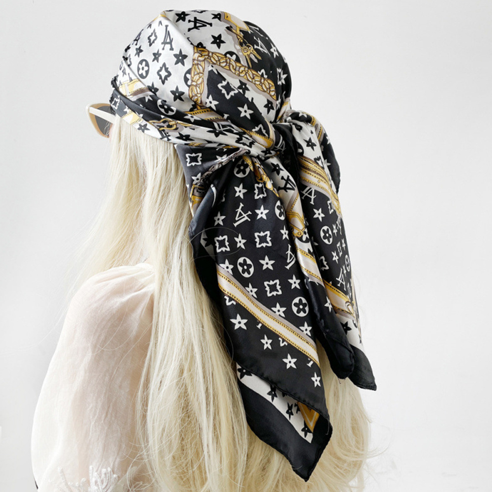 New Hot Sale Fashion 90X90cm P - Ascot Neck Scarf avaliação e preço