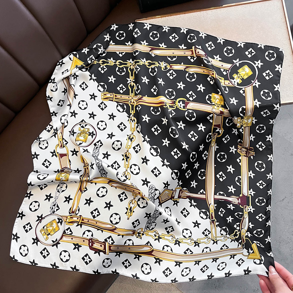 New Hot Sale Fashion 90X90cm P - Ascot Neck Scarf avaliação e preço