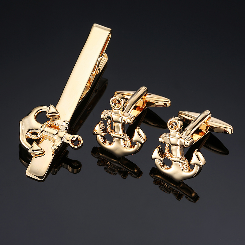High Quality Cuff links neckti - Tie Bar Set Gift avaliação e preço