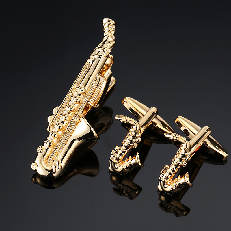 High Quality Cuff links neckti - Tie Bar Set Gift avaliação e preço